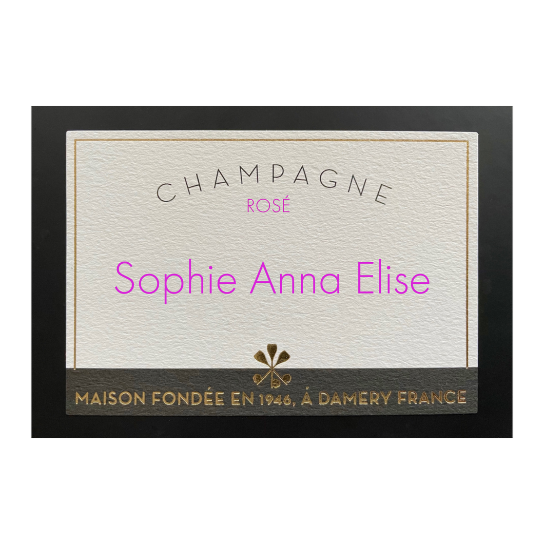 1 fles Custom Rosé Champagne - 0,75L