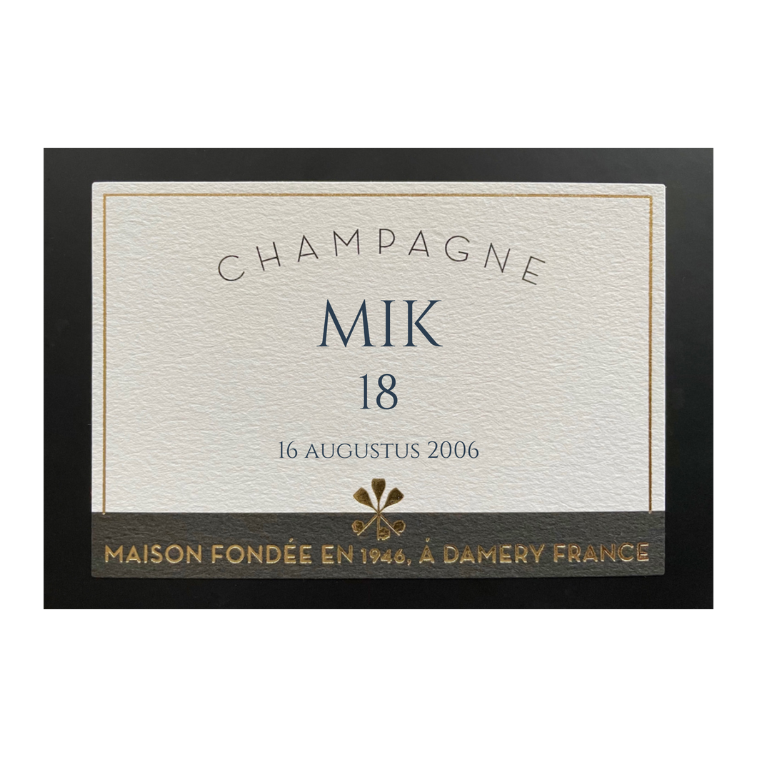 1 fles Custom Champagne Brut - 1,5L